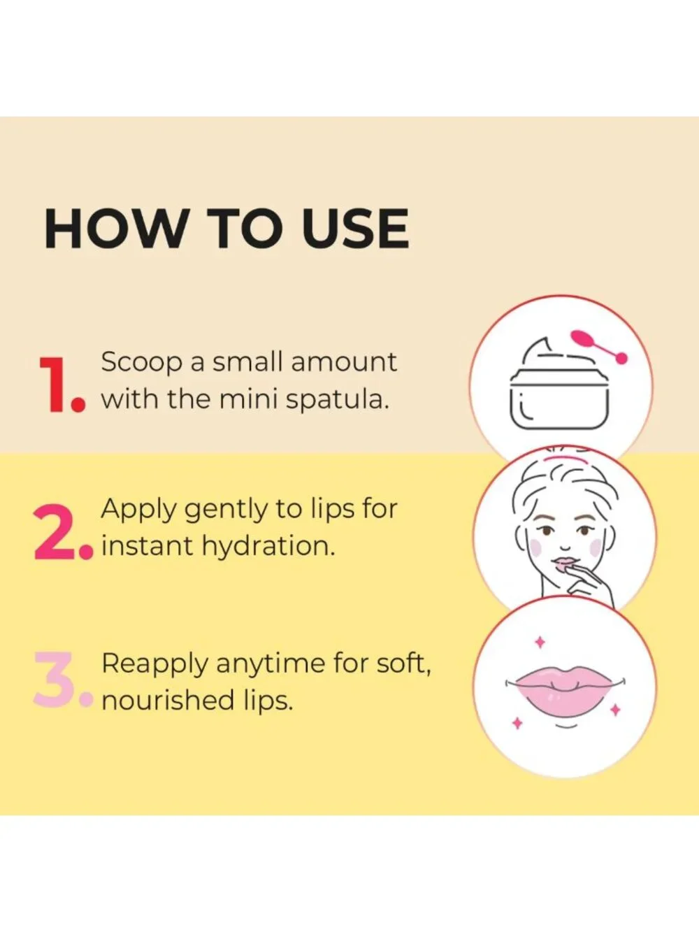 Strawberry Honey Lip Balm - Natural Ingredients, Semi-Glossy, Long-Lasting